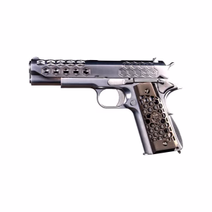 WE 1911 Hex-Cut SV Gümüş Blowback Airsoft Tabanca (Greengas)